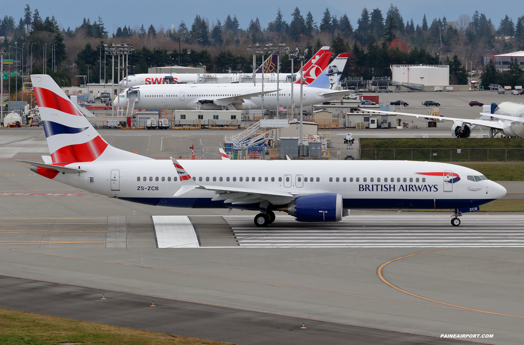 Comair 737 MAX ZS-ZCB at Paine Field