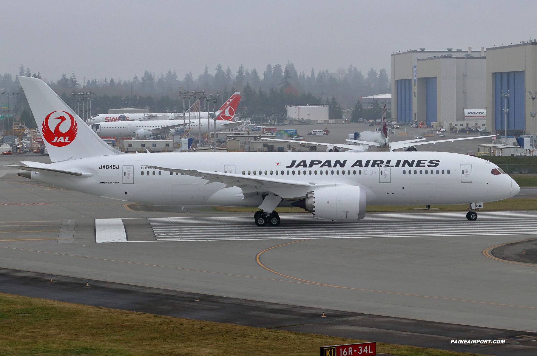 Japan Airlines 787-8 JA848J at Paine Field