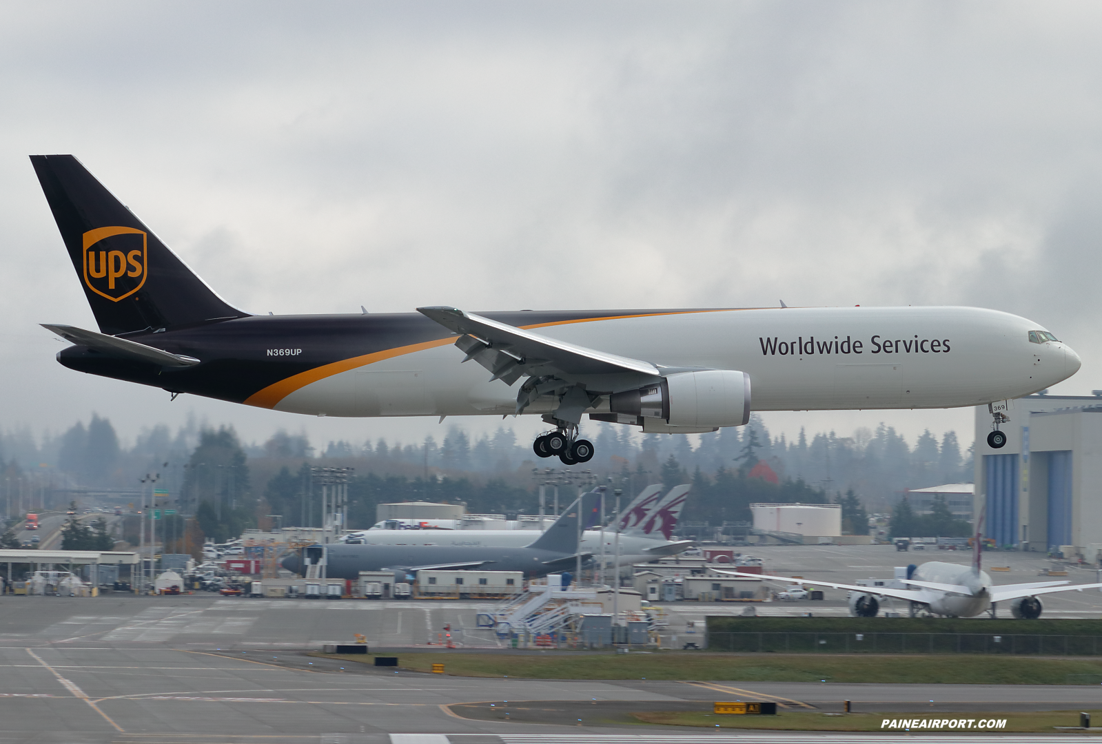 UPS 767 N369UP at Paine Field