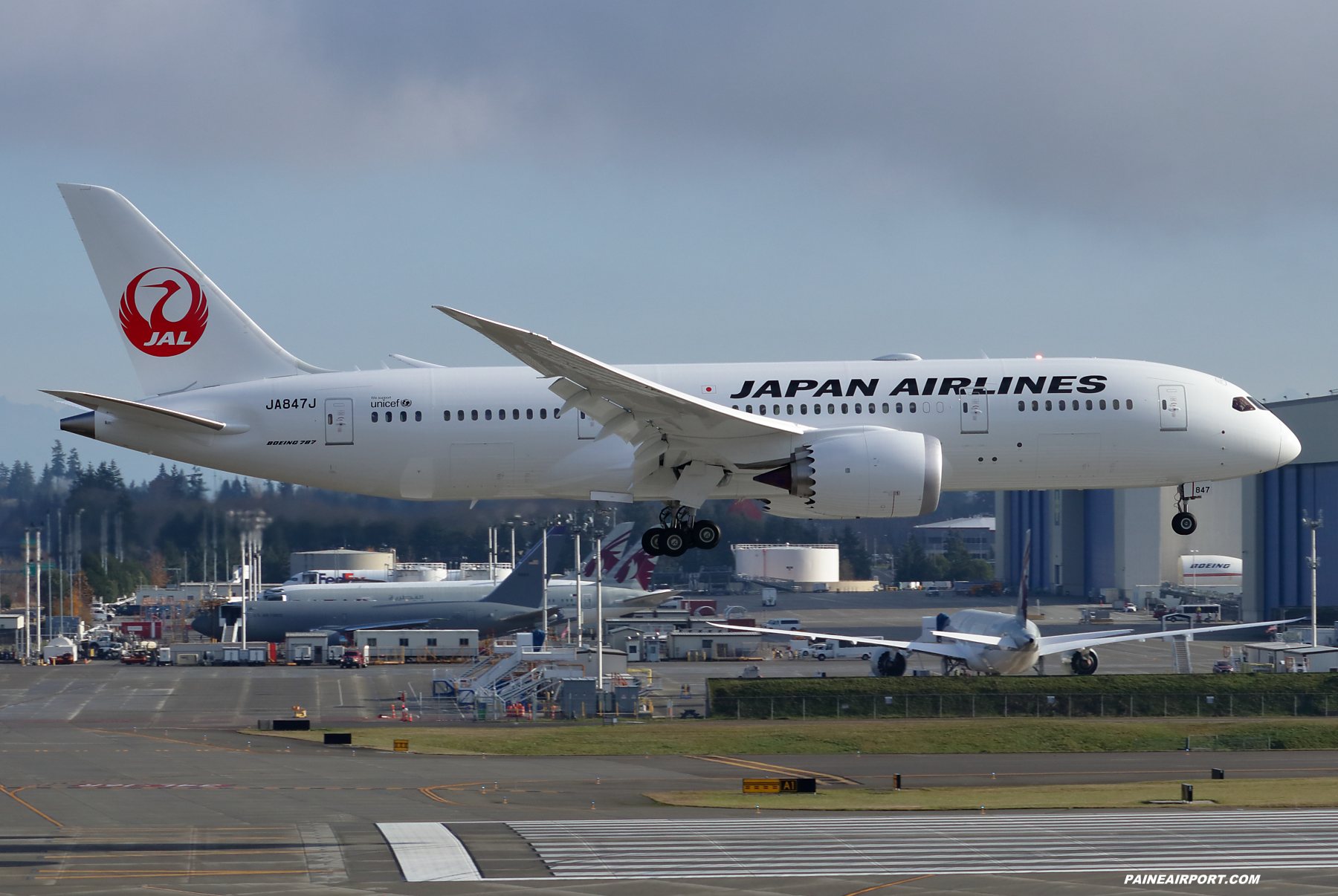 Japan Airlines 787-8 JA847J at Paine Field