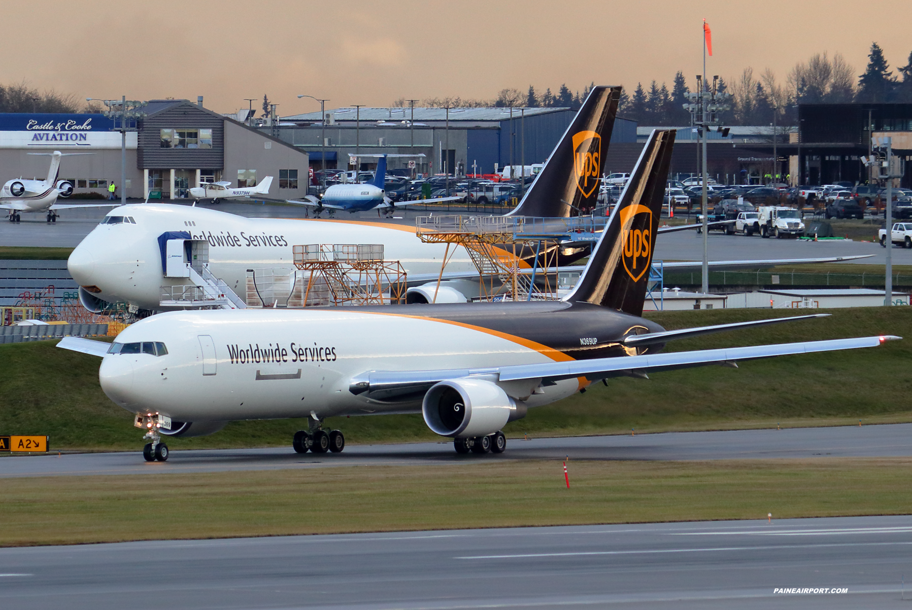 UPS 767 N369UP at Paine Field