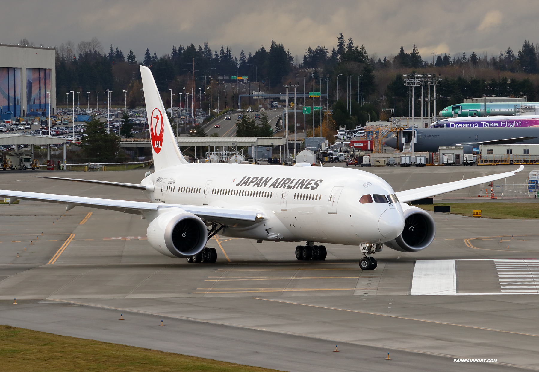 Japan Airlines 787-8 JA848J at Paine Field