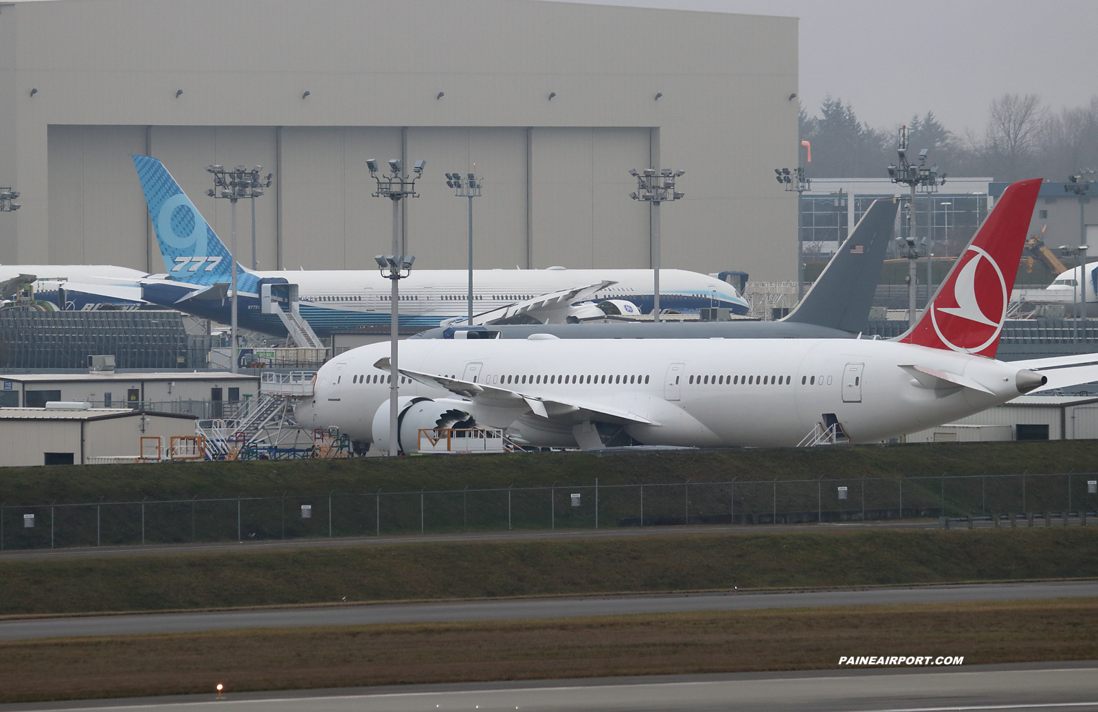 Turkish Airlines 787-9 line 953 at Paine Field