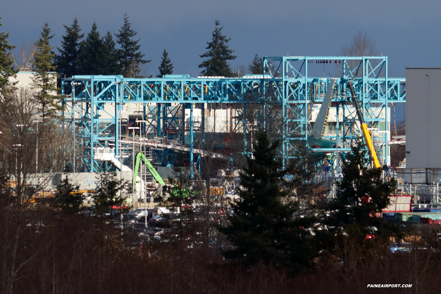 777-9 fatigue test frame at Paine Field 