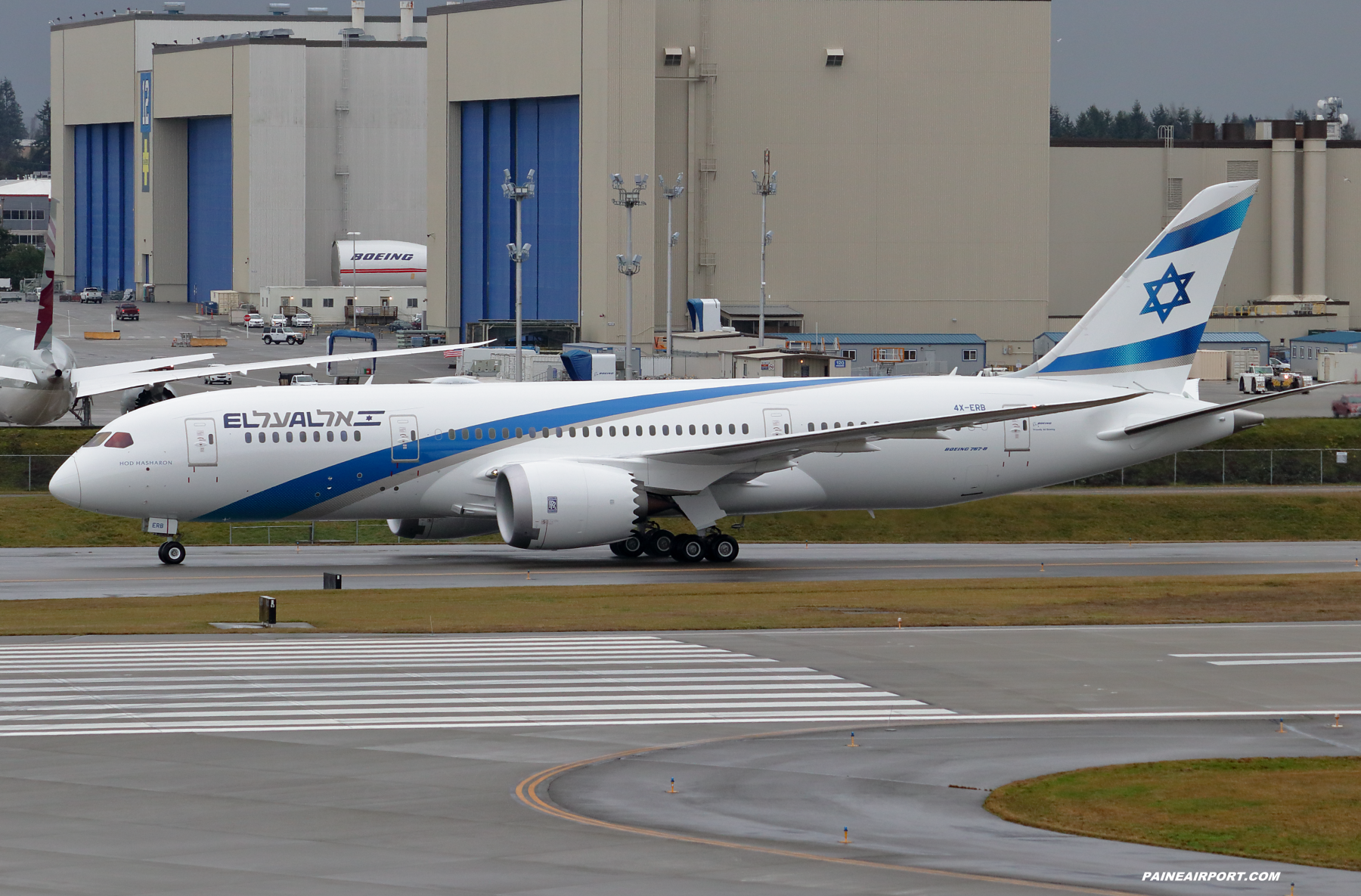 El Al Airlines 787-8 4X-ERB at Paine Field 