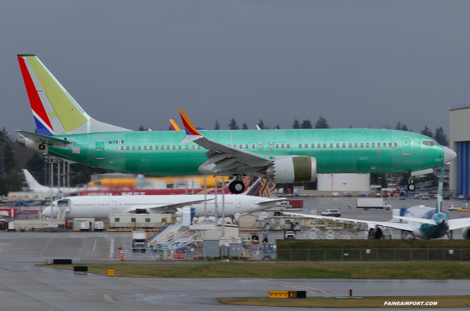 737 N1787B at Paine Field