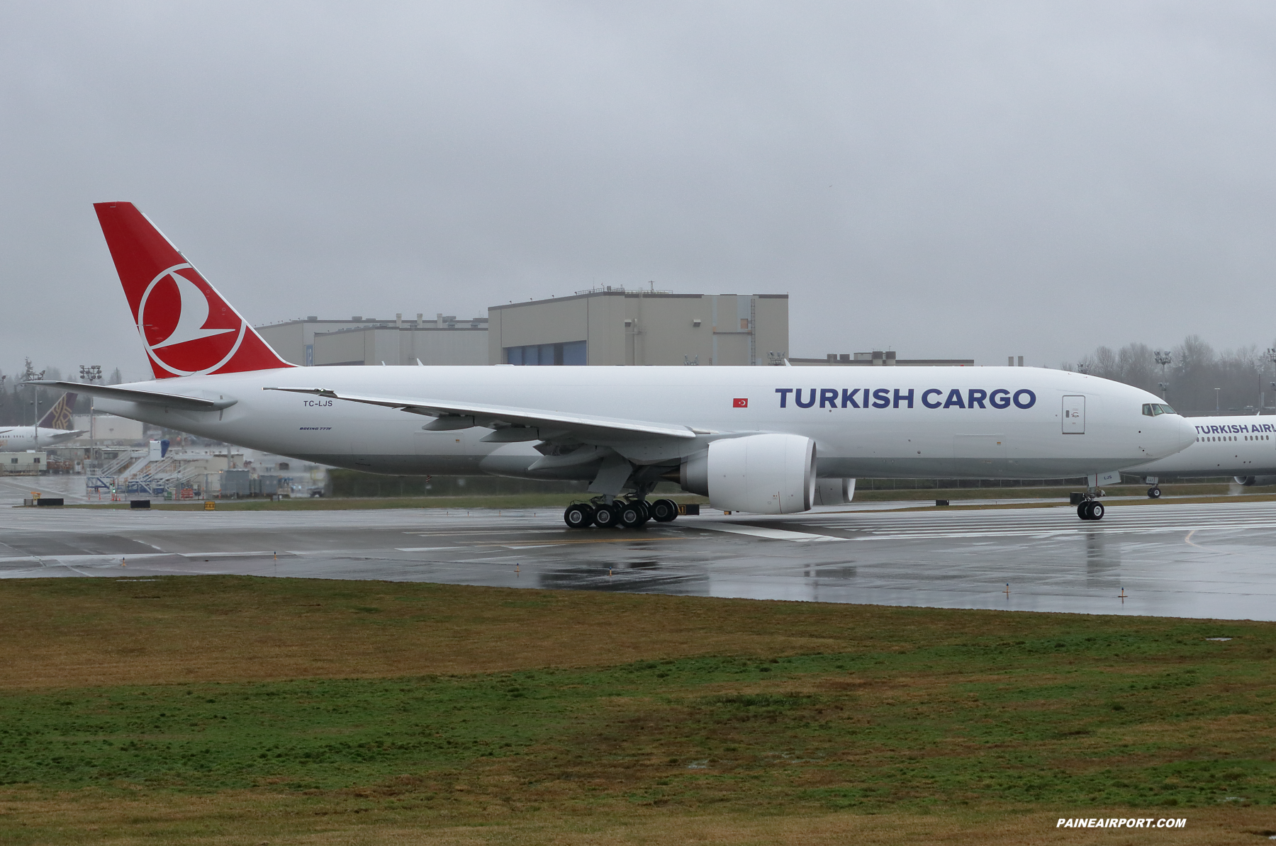 Turkish Cargo 777F TC-LJS at Paine Field