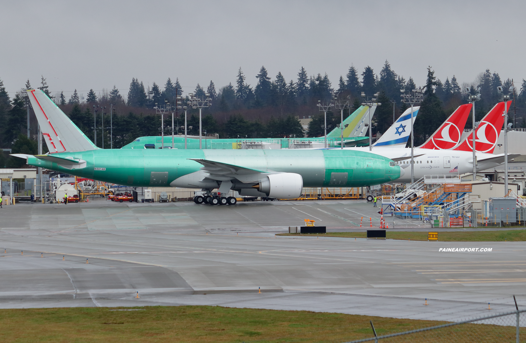 Turkish Cargo 777F TC-LJT at Paine Field