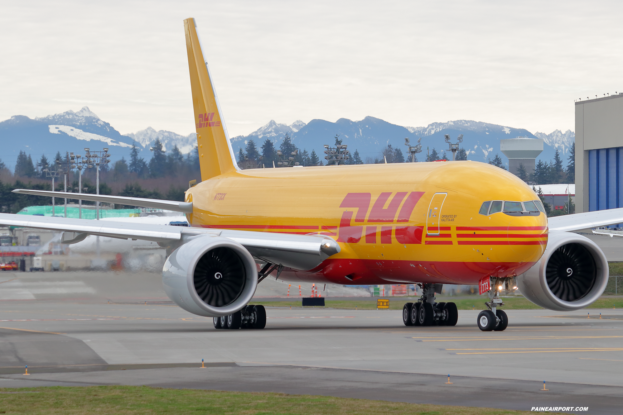 DHL 777F N773CK at Paine Field 