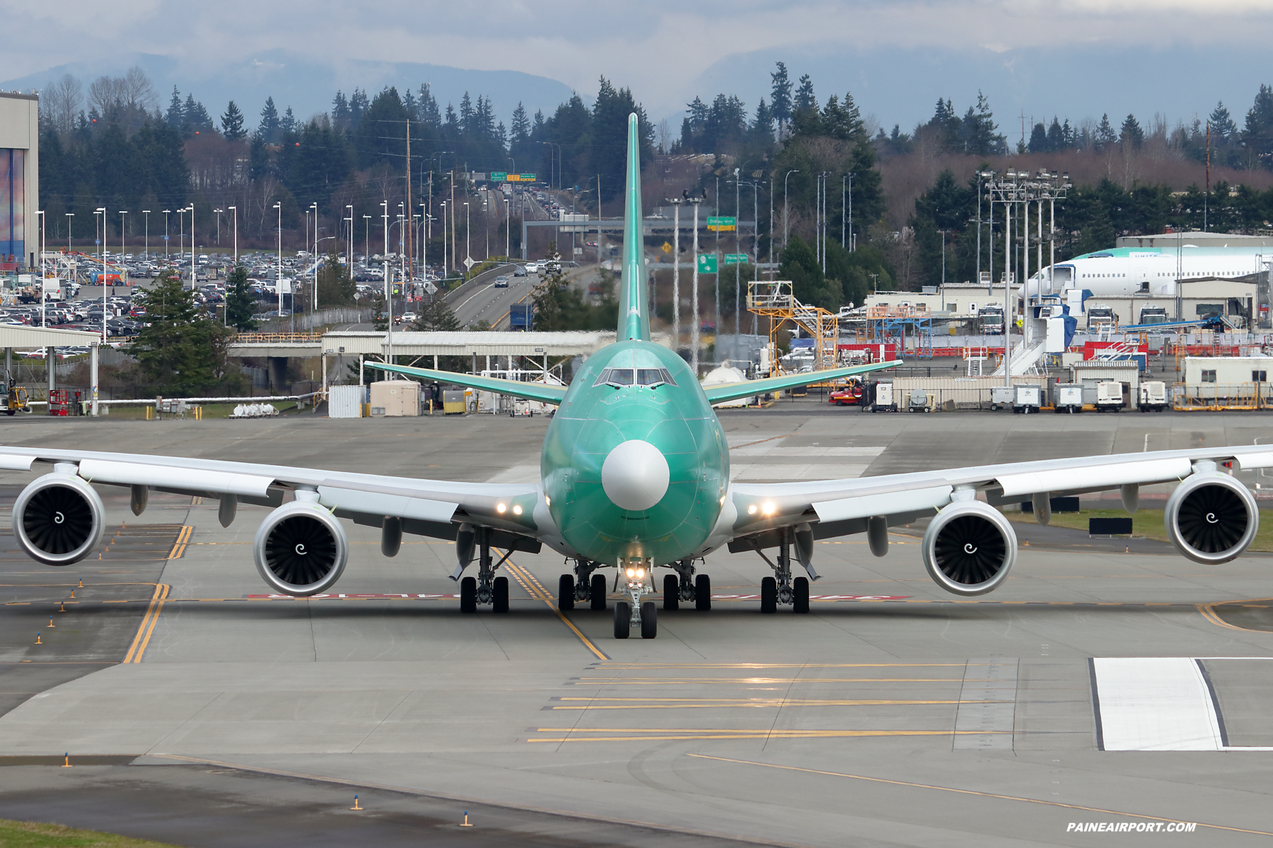 AirBridgeCargo 747-8F at Paine Field