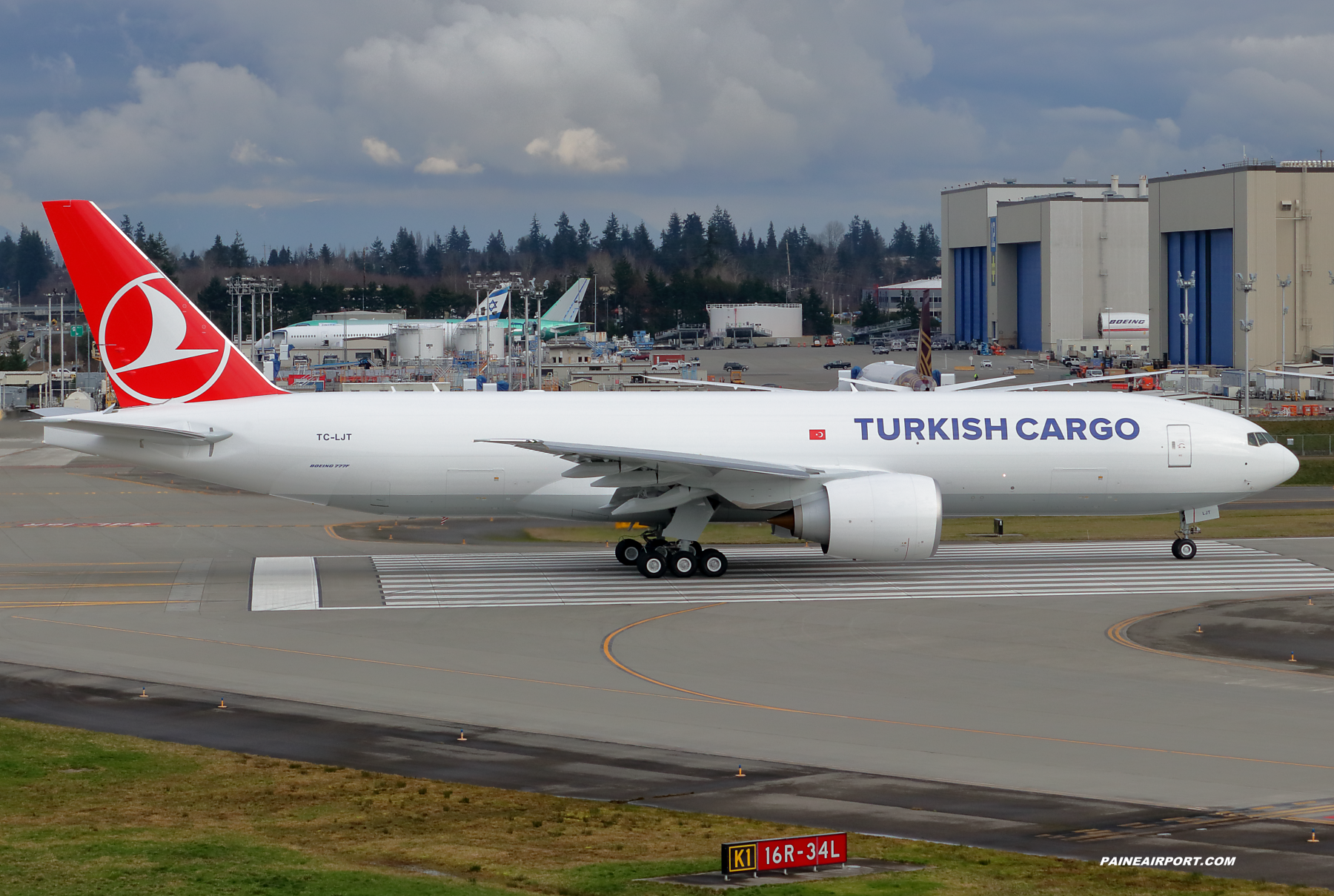 Turkish Airlines 777F TC-LJT at Paine Field