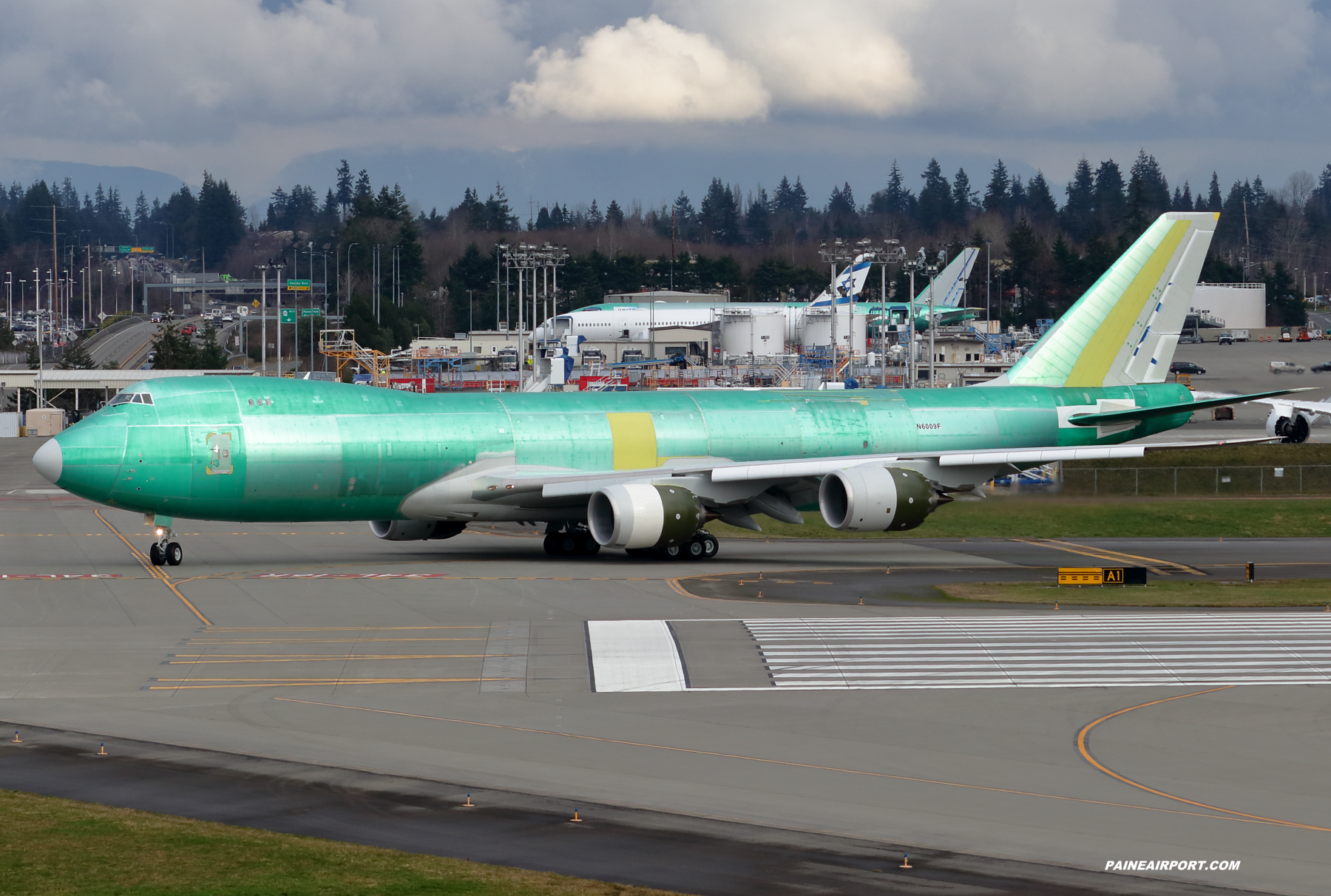 AirBridgeCargo 747-8F line 1558 N6009F at Paine Field