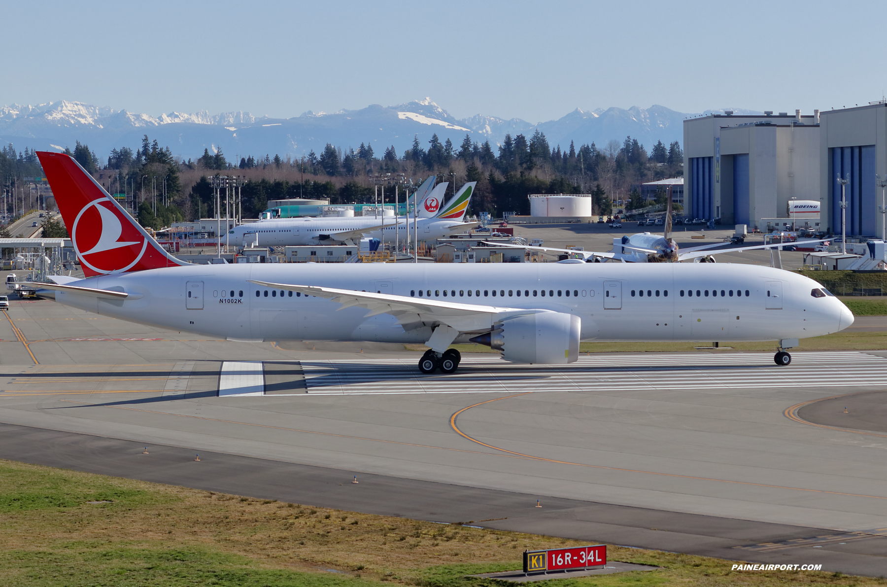 Turkish Airlines 787-9 at Paine Field