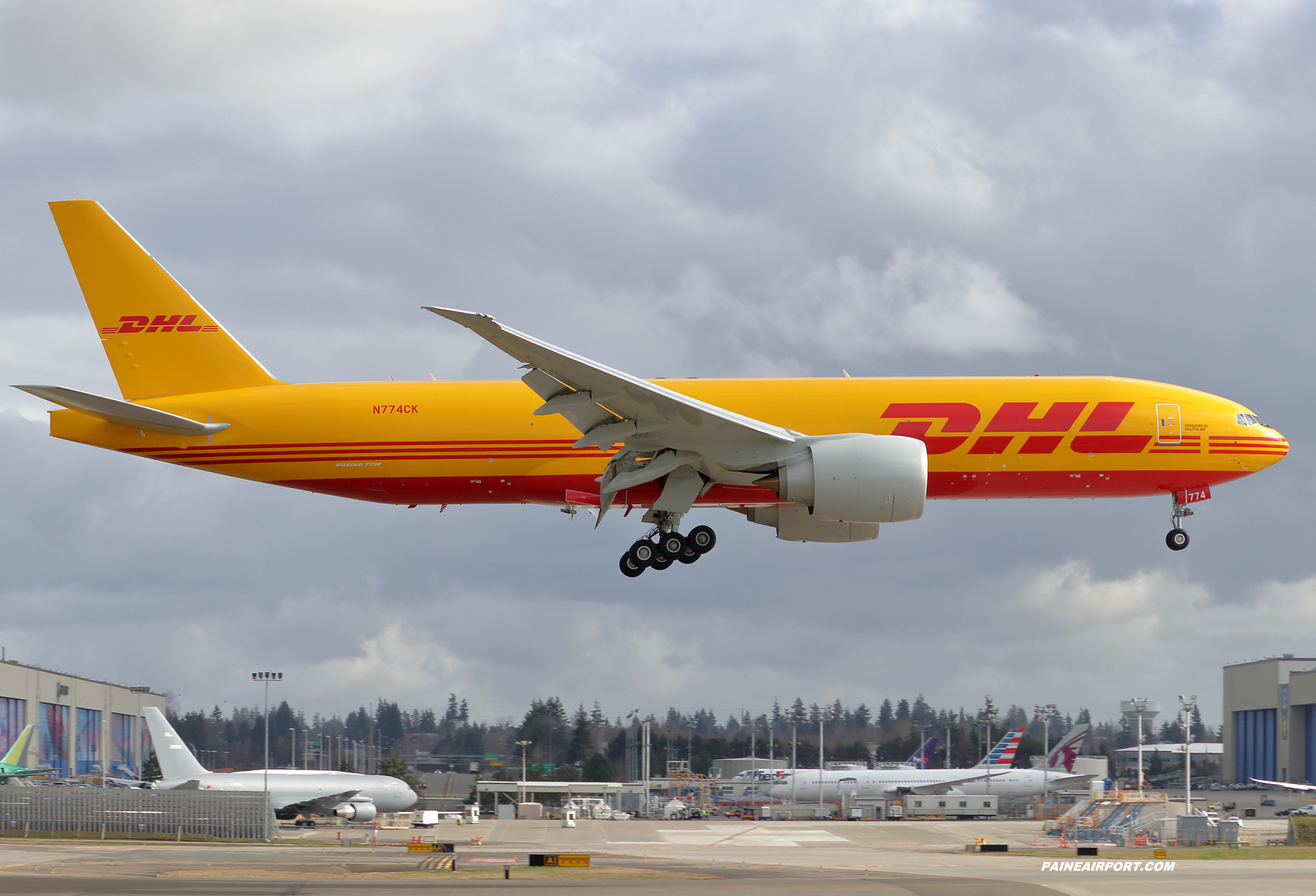 DHL 777F N774CK at Paine Field