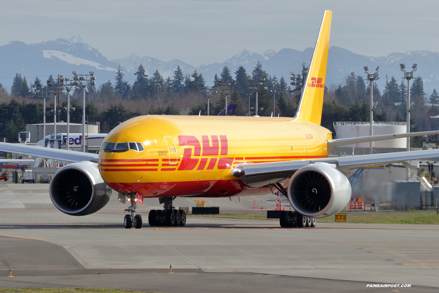DHL 777F N774CK at Paine Field 
