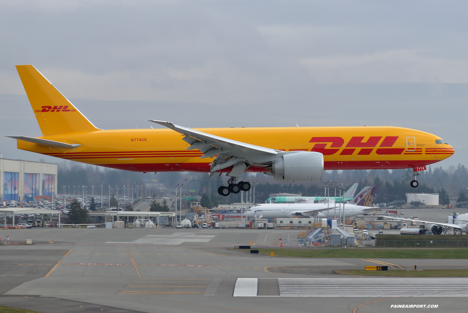 DHL 777F N774CK at Paine Field