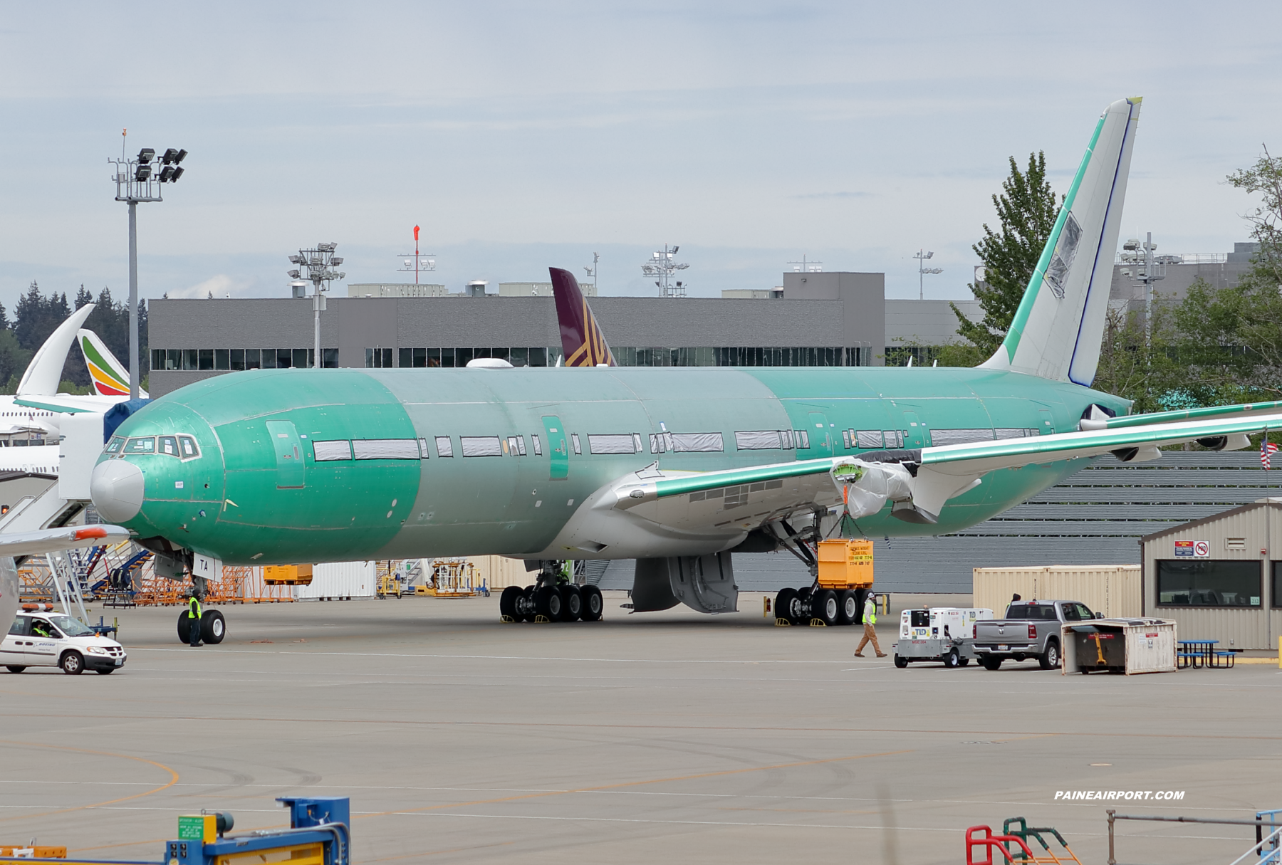 Lufthansa 777-9 D-ABTA at Paine Field