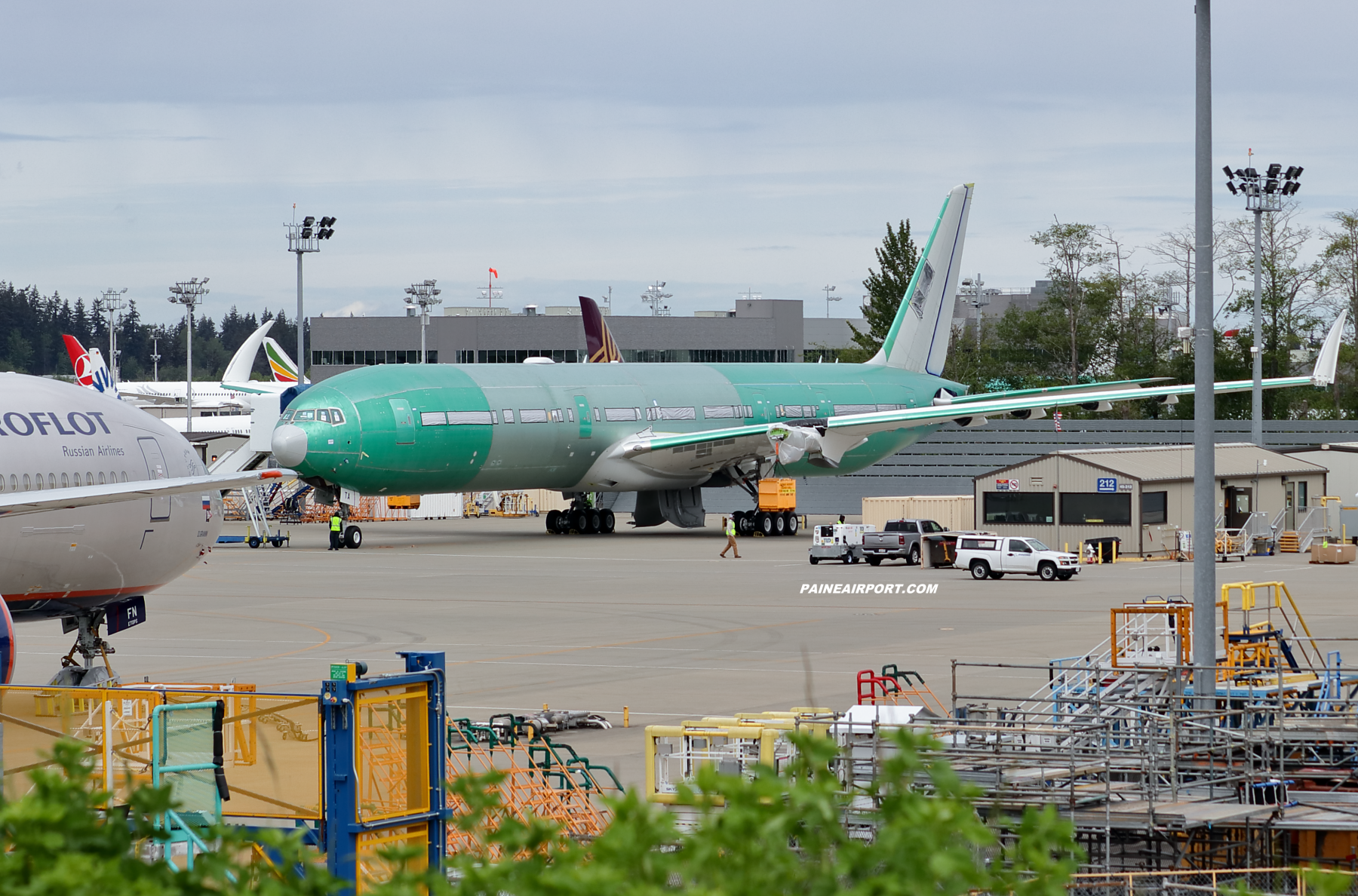 Lufthansa 777-9 D-ABTA at Paine Field