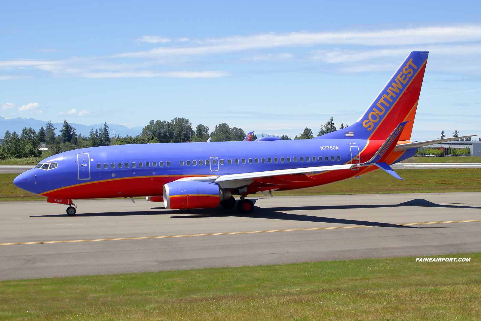 Southwest Airlines 737 N7750A at KPAE Paine Field