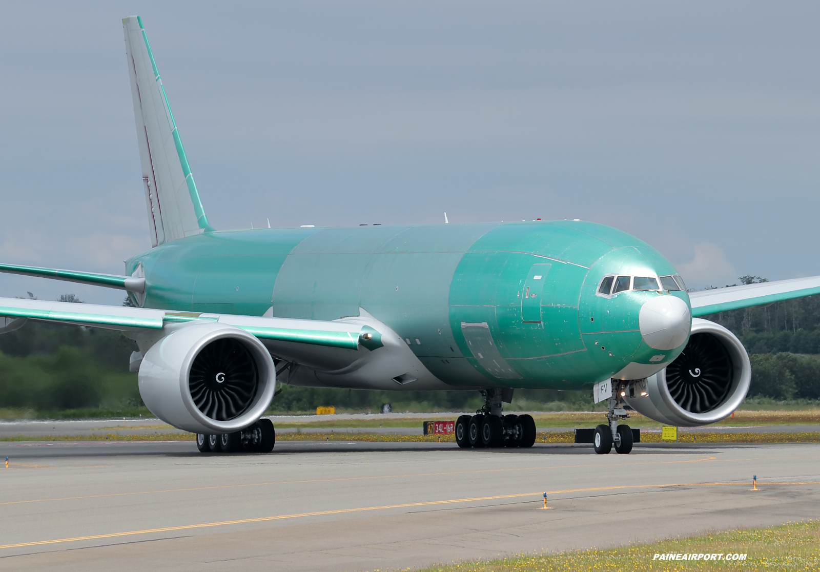 Qatar Cargo 777F A7-BFV at KPAE Paine Field 