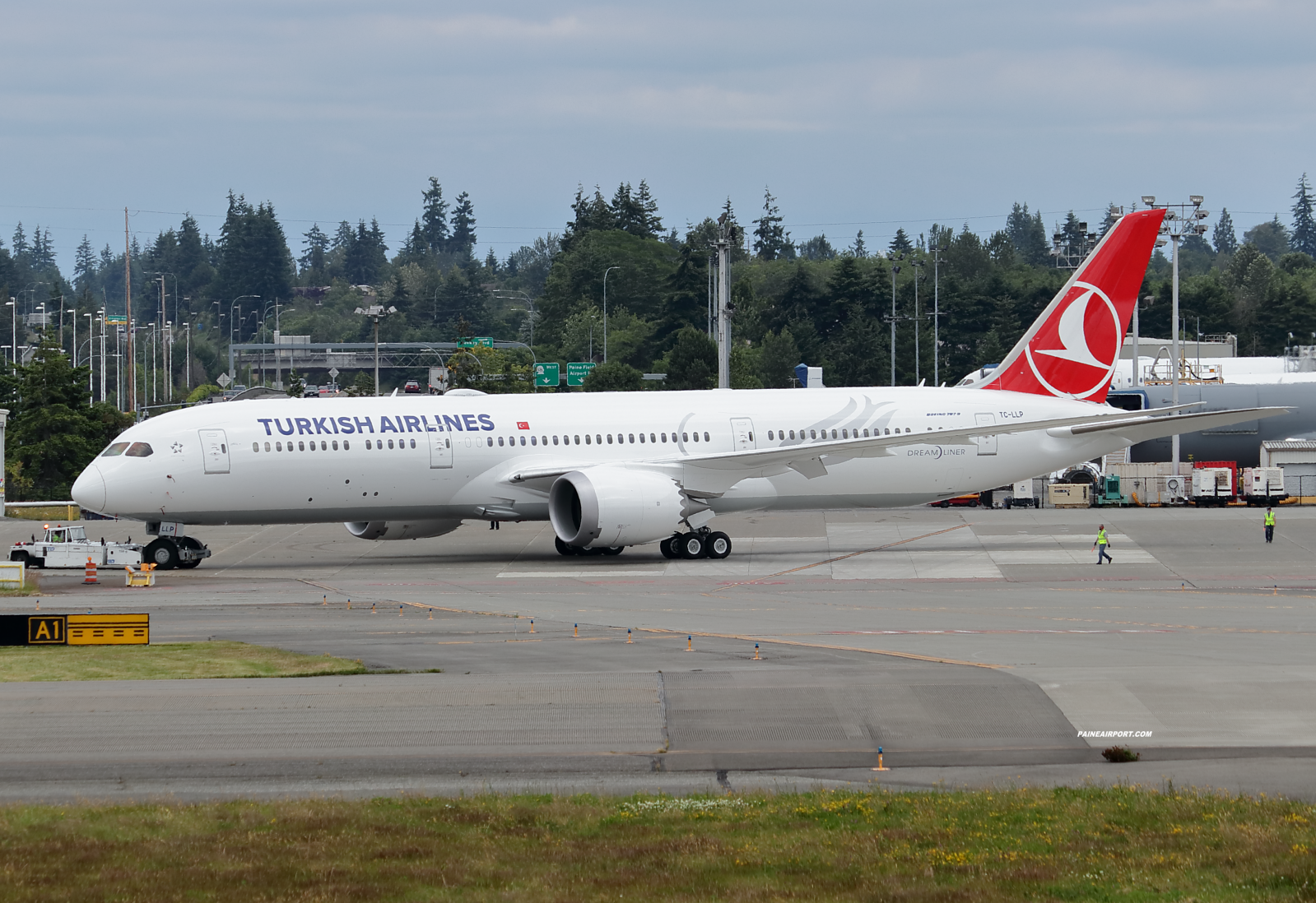 Turkish Airlines 787-9 TC-LLP at KPAE Paine Field