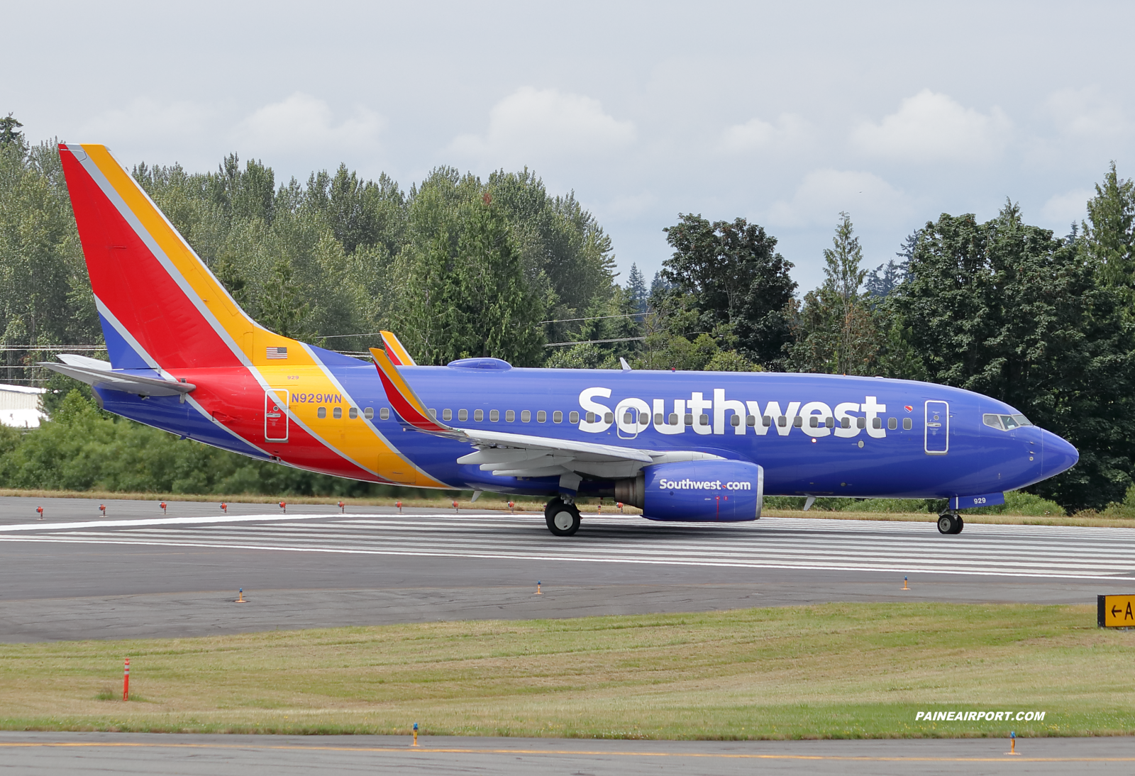 Southwest Airlines 737 N929WN at KPAE Paine Field