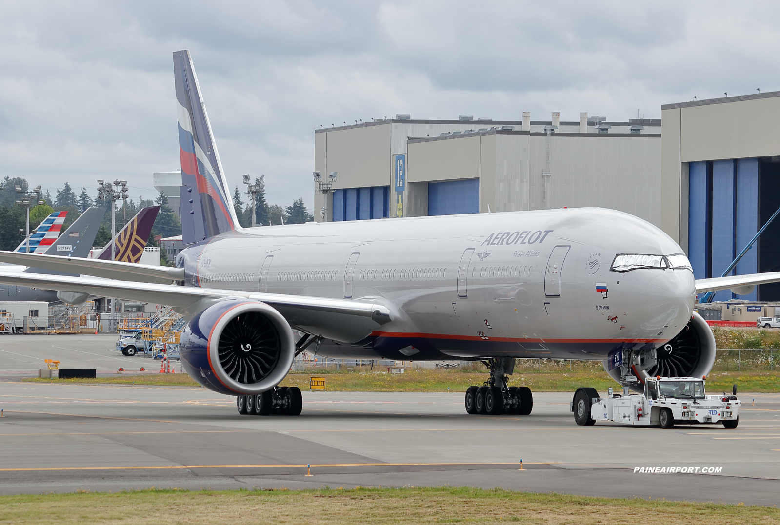 Aeroflot 777 VQ-BFN at KPAE Paine Field