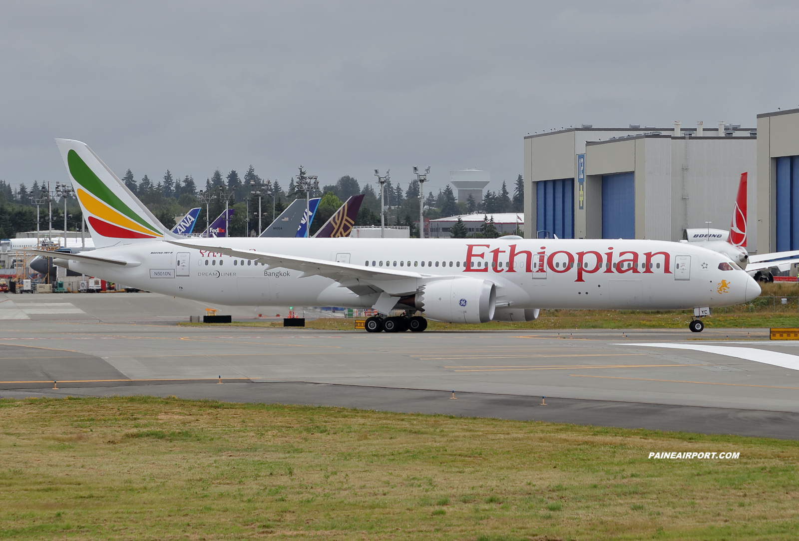 Ethiopian Airlines787-9 ET-AYC at KPAE Paine Field 