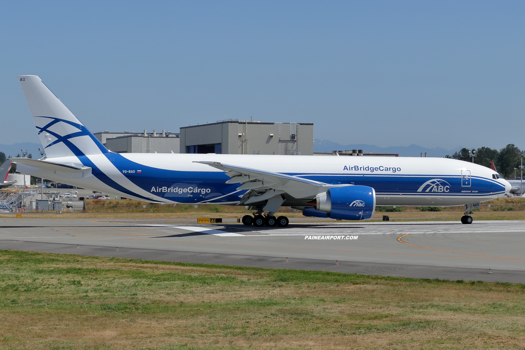 AirBridgeCargo 777F VQ-BAO at KPAE Paine Field