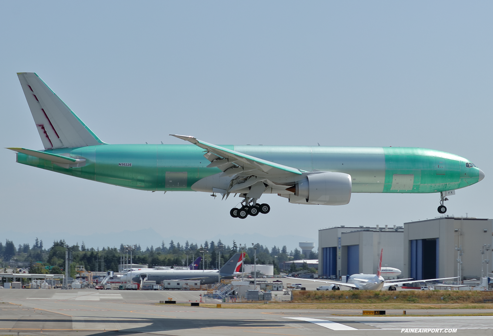 Qatar Cargo 777F A7-BFX at KPAE Paine Field