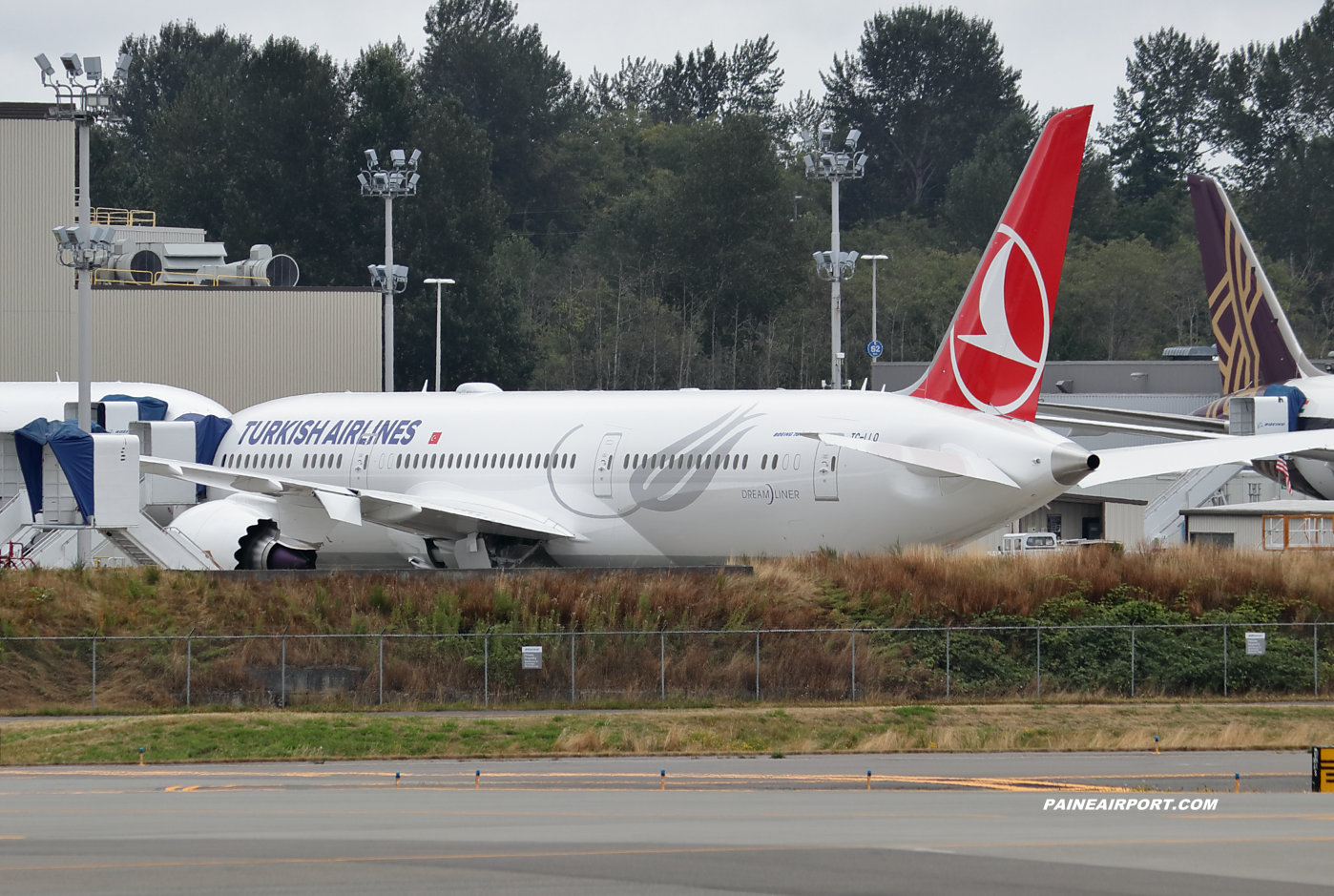 Turkish Airlines 787-9 TC-LLO at KPAE Paine Field 