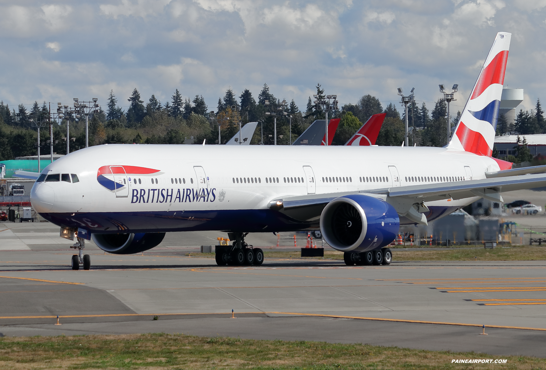 British Airways 777 G-STBM at KPAE Paine Field