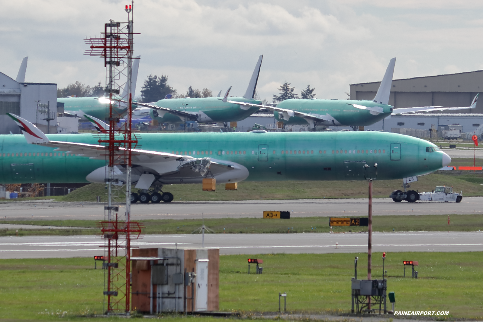 Emirates 777-9 A6-EZB at KPAE Paine Field
