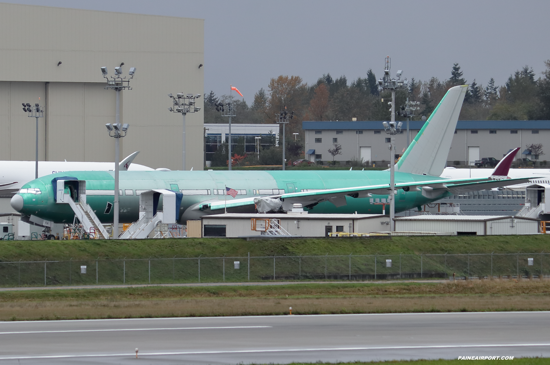 Qatar Airways 777-9 A7-BKA at KPAE Paine Field