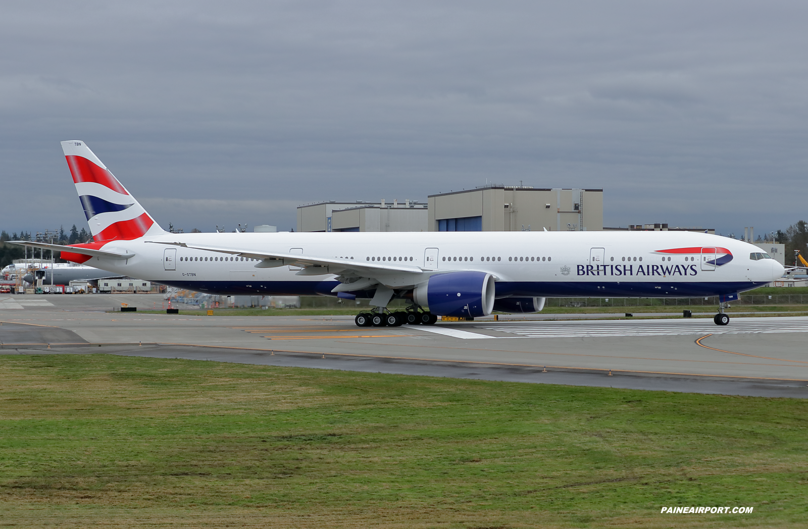 British Airways 777 G-STBN at KPAE Paine Field