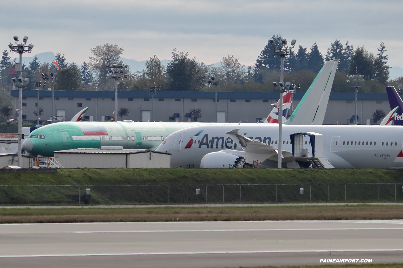 Emirates 777-9 at KPAE Paine Field 