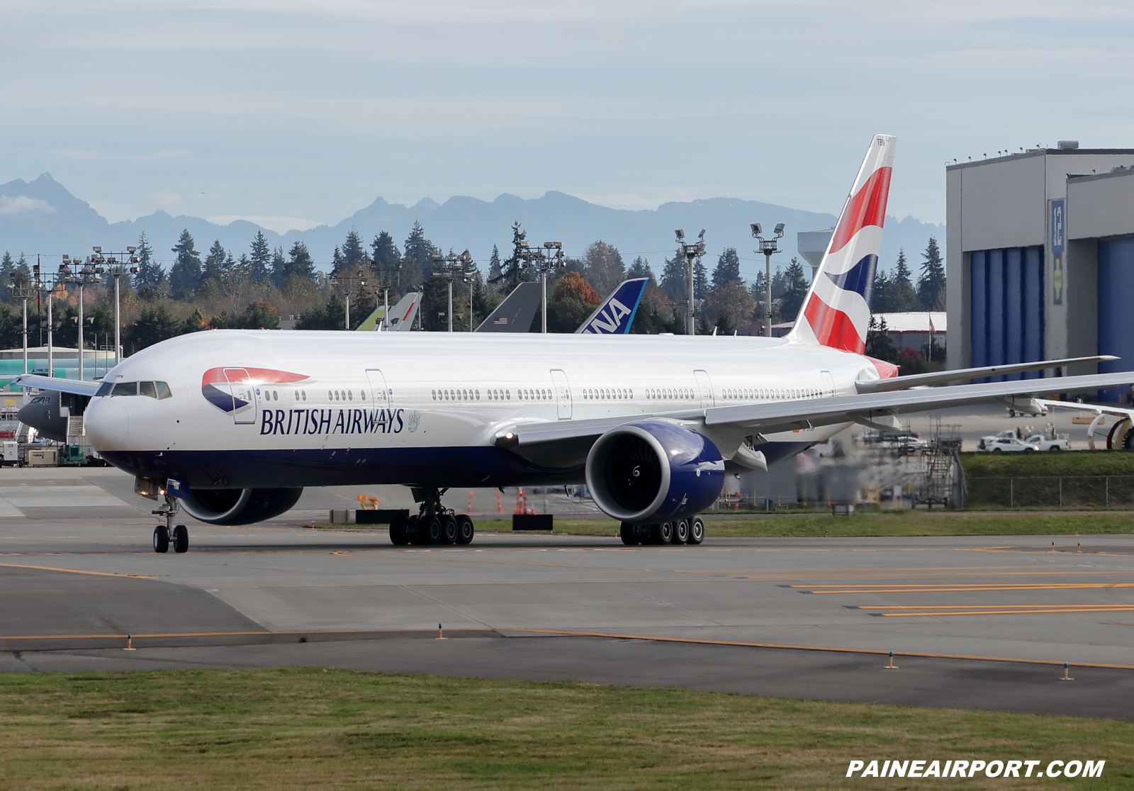 British Airways 777 G-STBN at KPAE Paine Field 