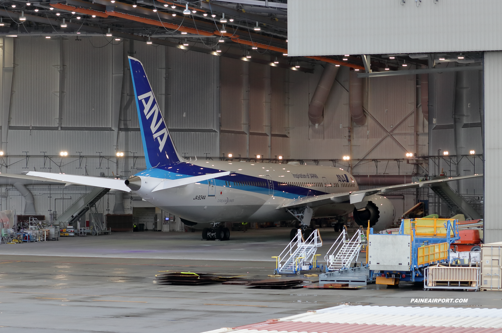 ANA 787-9 JA934A at KPAE Paine Field