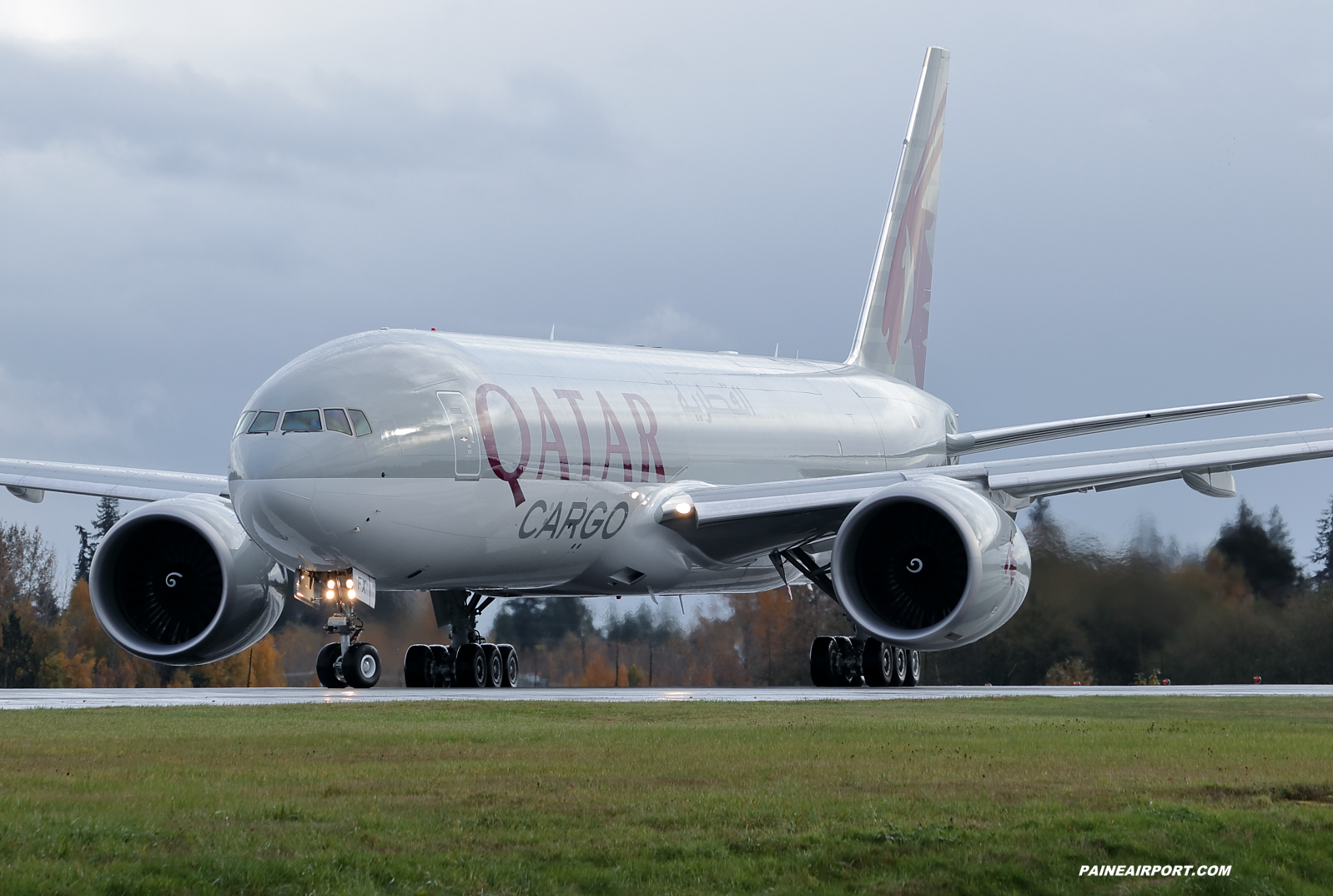 Qatar Cargo 777F A7-BFX at KPAE Paine Field