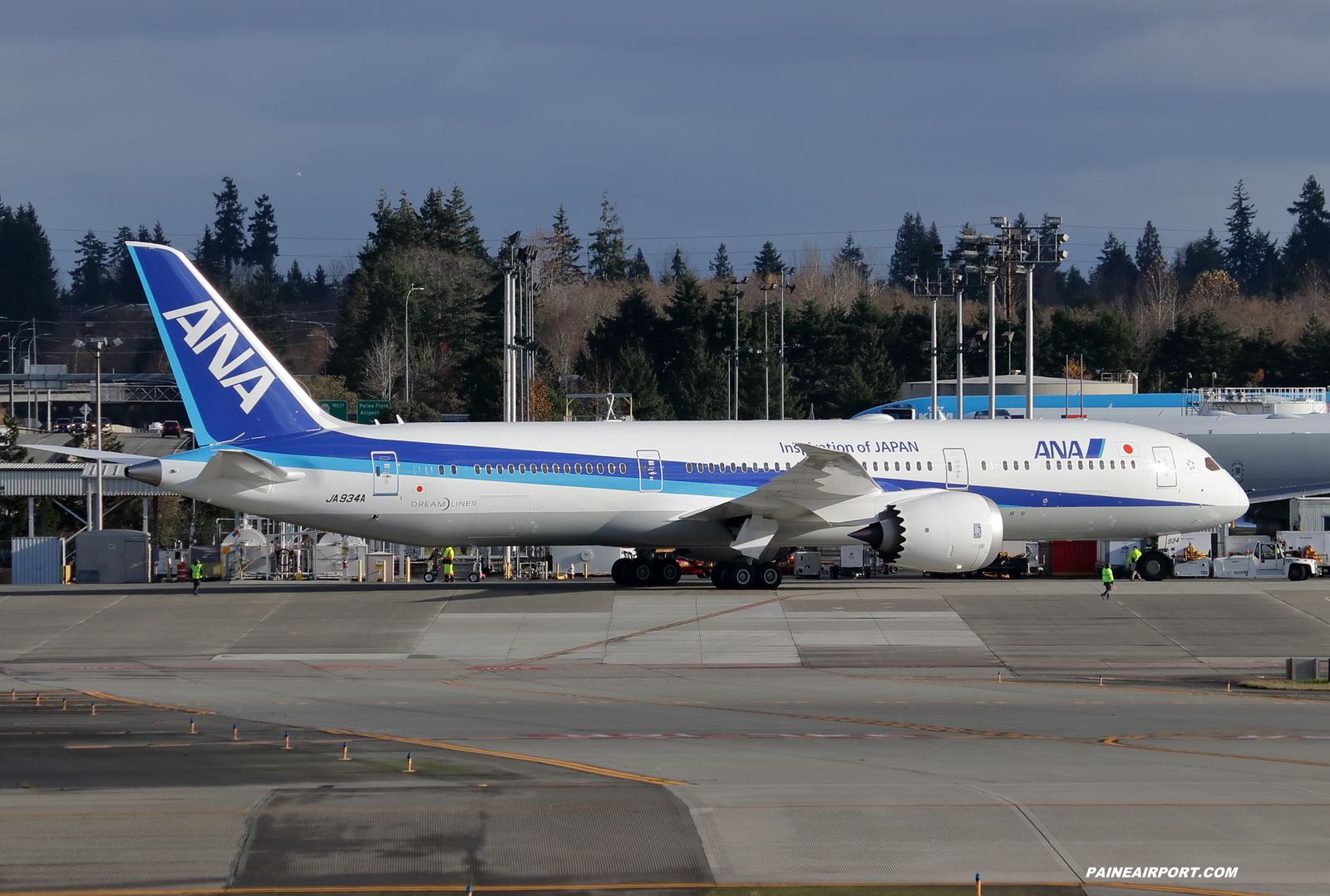 ANA 787-9 JA934A at KPAE Paine Field