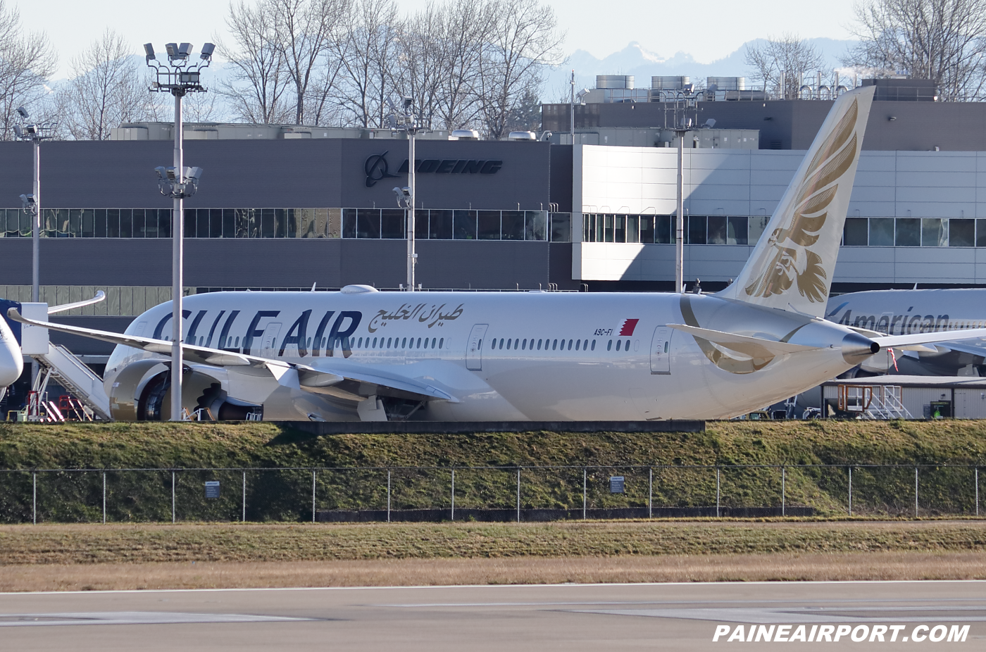 Gulf Air 787-9 A9C-FI at KPAE Paine Field