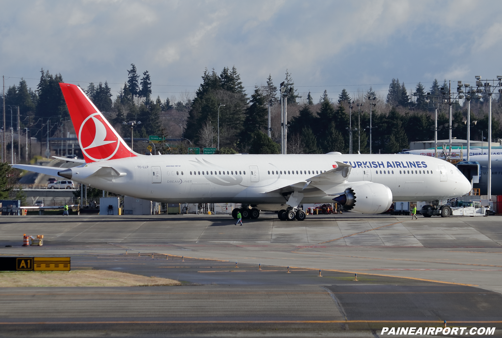 Turkish Airlines 787-9 TC-LLP at KPAE Paine Field