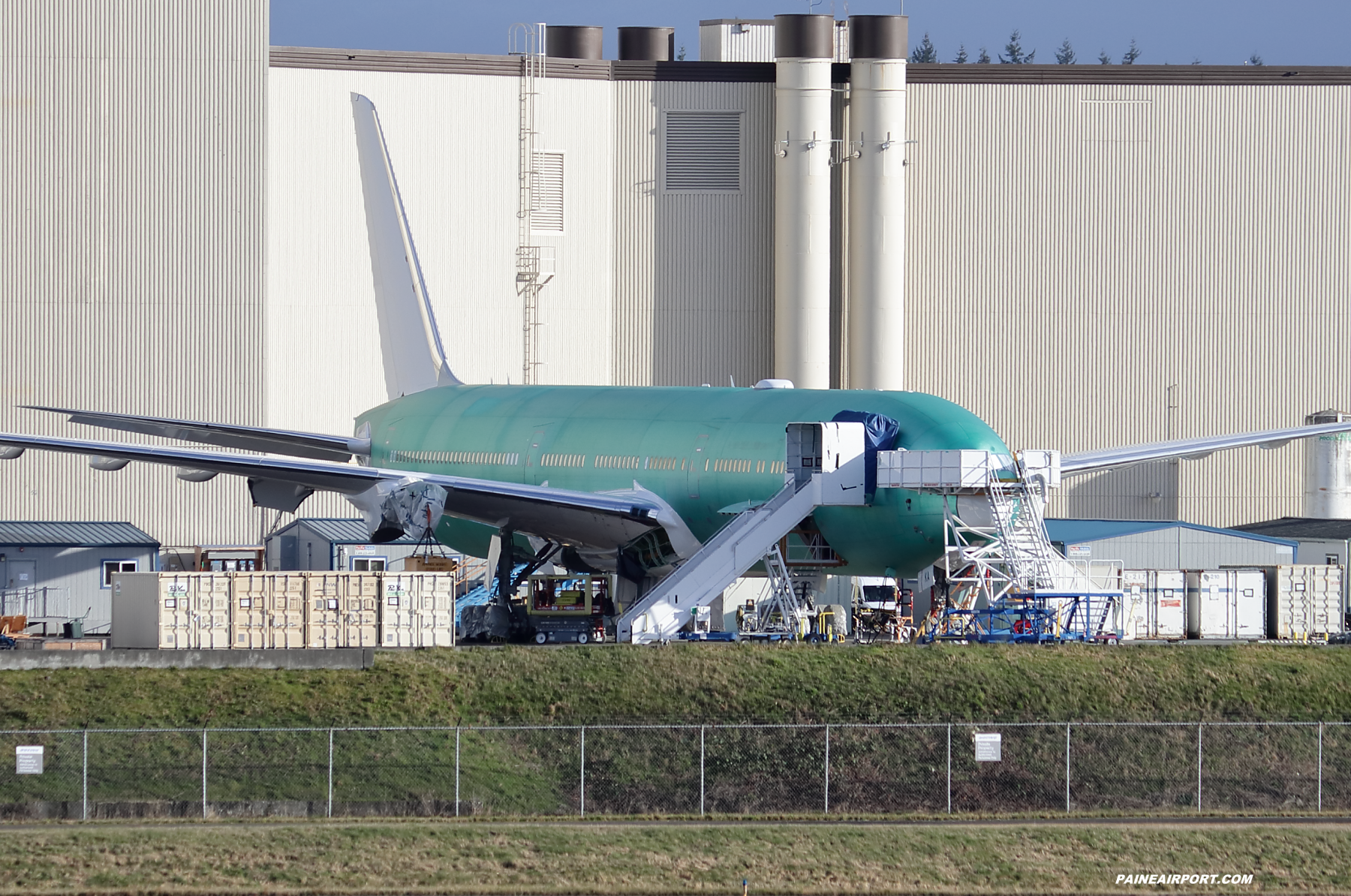 Qatar Airways 777-9 at KPAE Paine Field