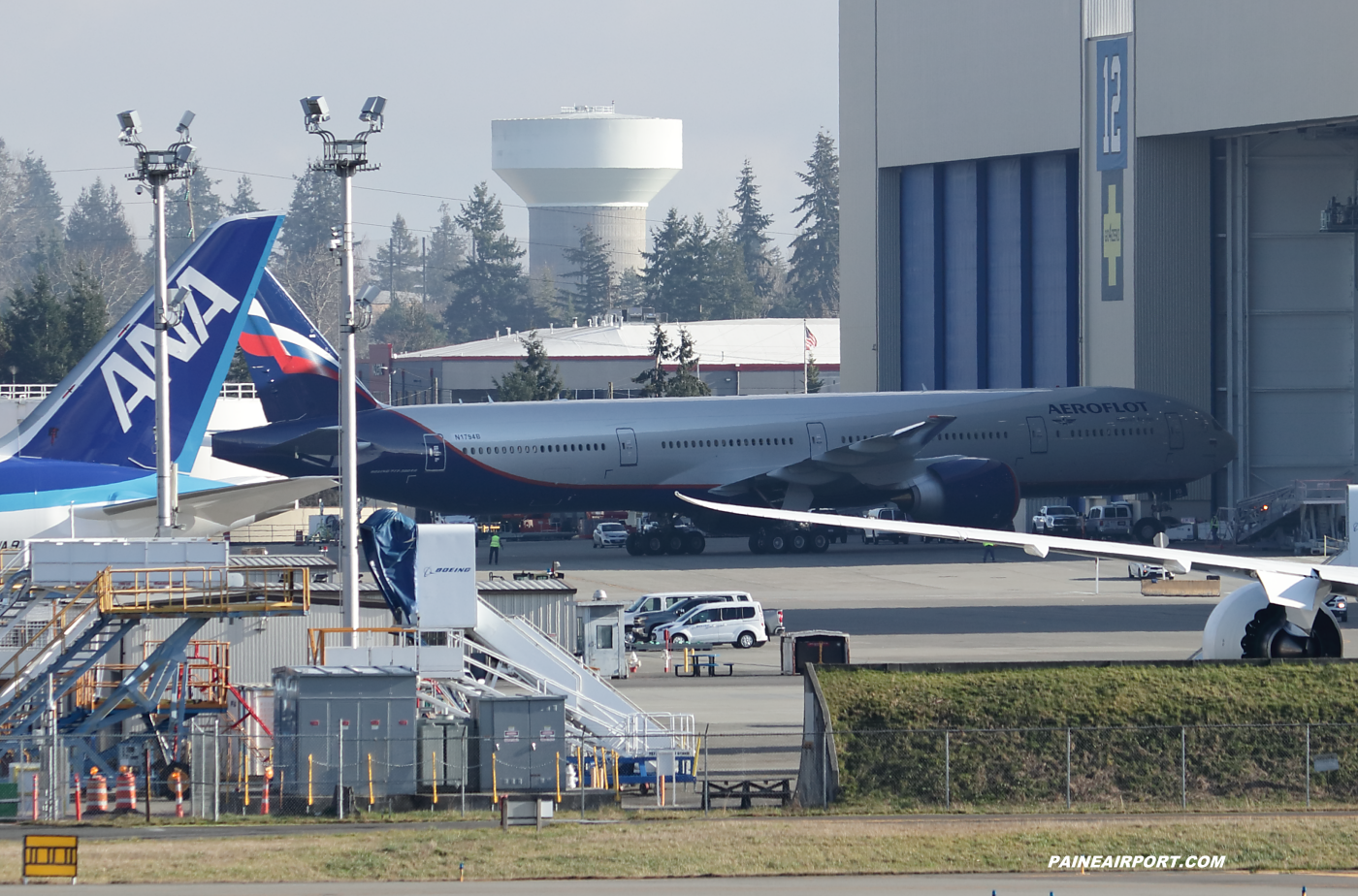 Aeroflot 777 VA-BFO at KPAE Paine Field