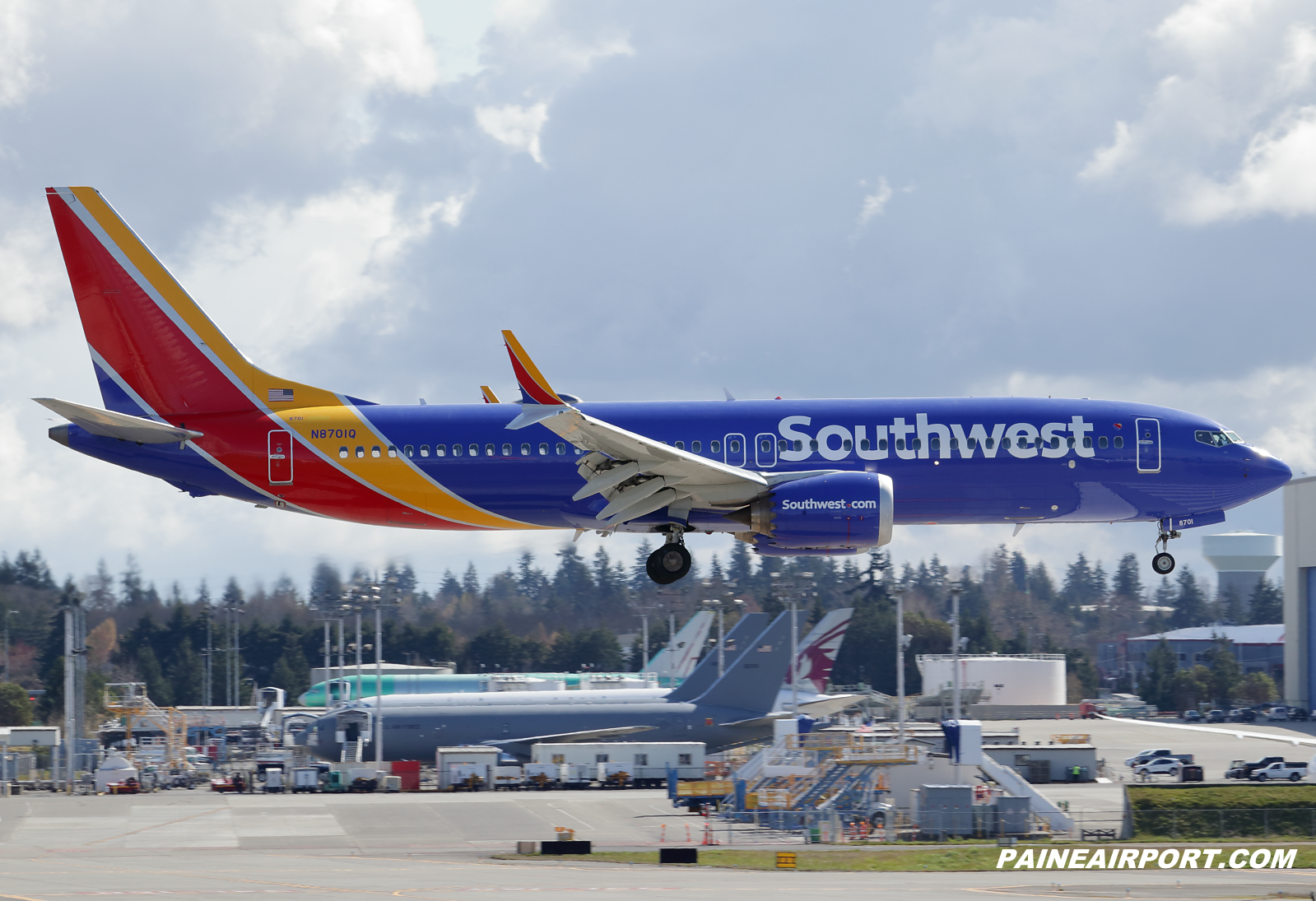Southwest Airlines 737 MAX N8701Q at KPAE Paine Field