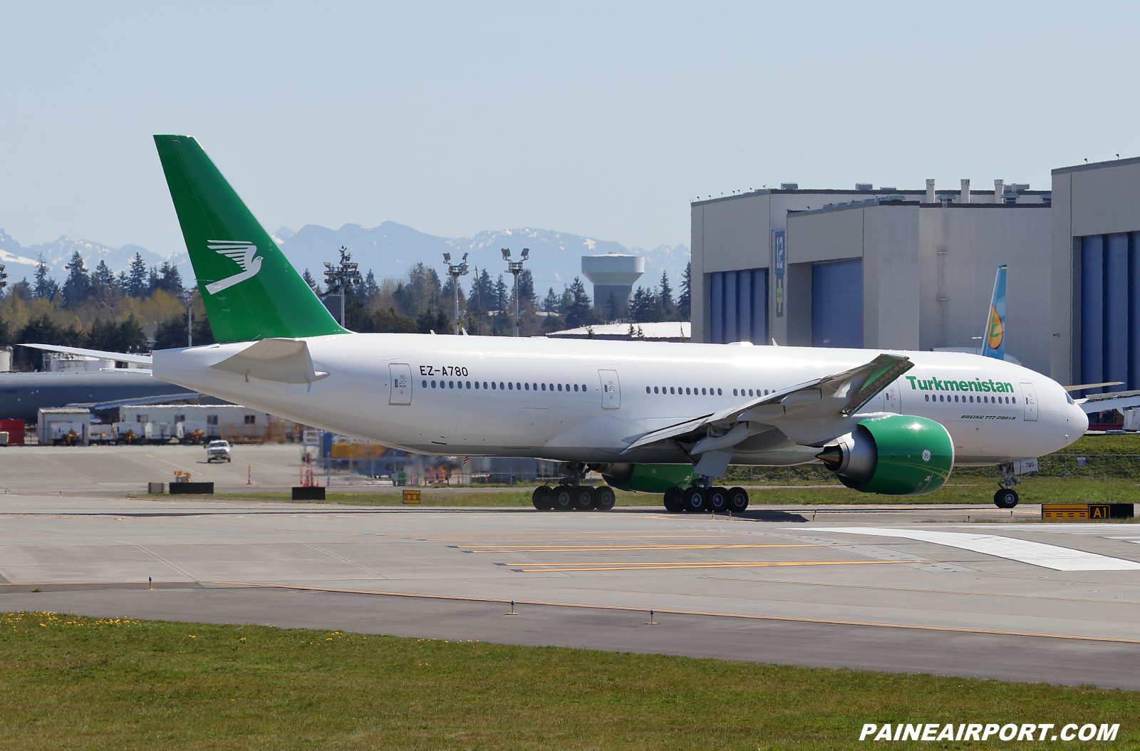 Turkmenistan Airlines 777 EZ-A780 at KPAE Paine Field