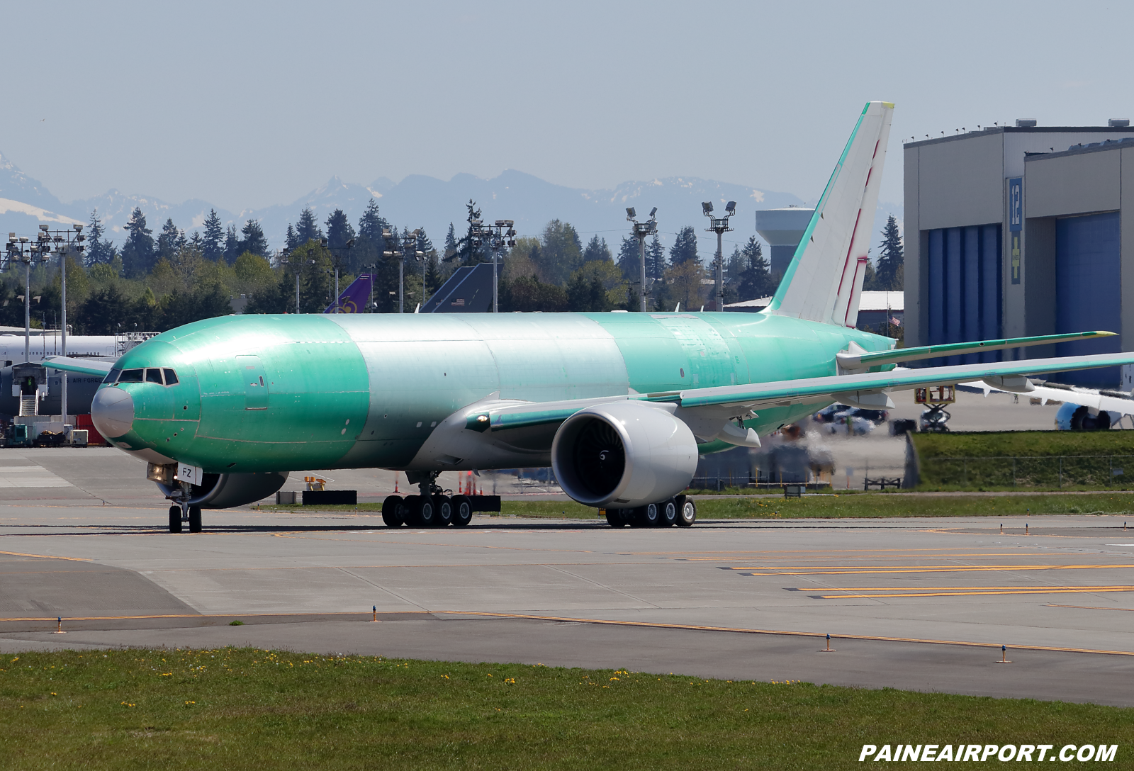 Qatar Cargo 777F A7-BFZ at KPAE Paine Field