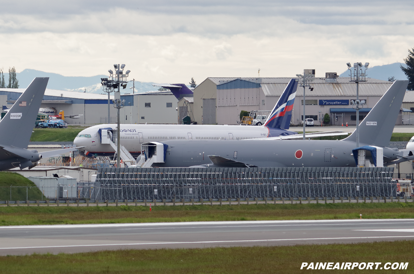 Aeroflot 777 VP-BFC at KPAE Paine Field