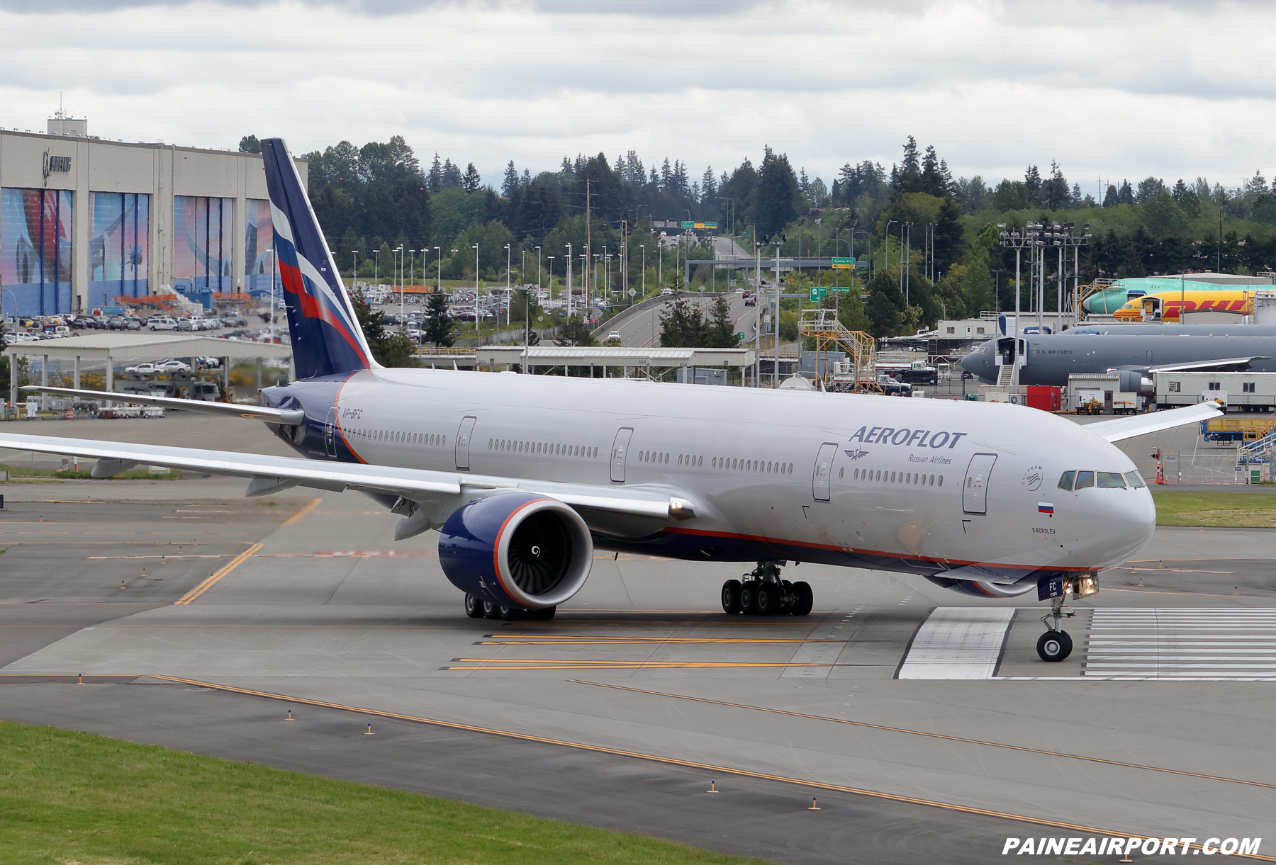 Aeroflot 777 VP-BFC at KPAE Paine Field