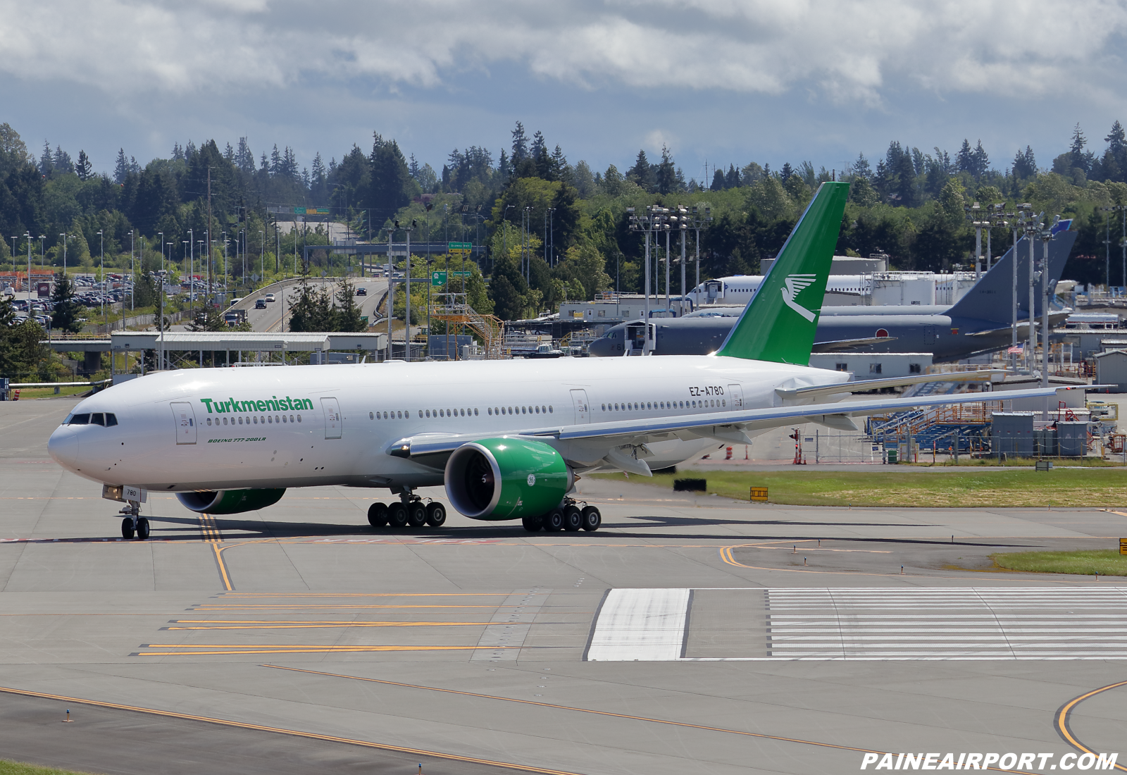 Turkmenistan Airlines 777 EZ-A780 at KPAE Paine Field